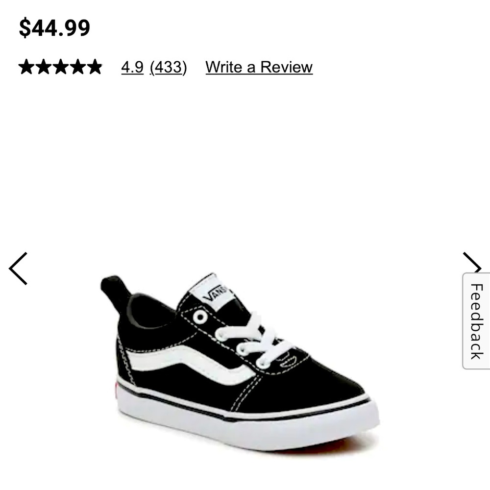 Kid vans shoes